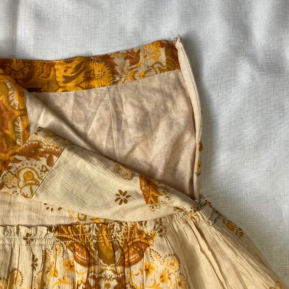 Free People Yellow Floral Maxi Skirt - Picture 9 of 14